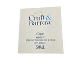 Croft & Barrow Capri Pants Elastic Drawstring Stripes Grunge Earth Tone Sz S NWT Photo 5