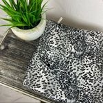 Bijoux Terner  Animal Leopard Print Rectangle Black & White Scarve Scarf OS Photo 2