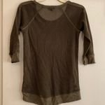 EXPRESS Olive Open Knit Netted Sweater Photo 6