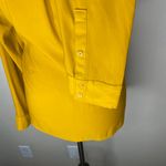 EXPRESS Portofino Mustard Long Sleeves Button Up Roll-Tab Sleeve Shirt Blouse M Photo 3