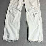 AGOLDE  90s Fit Distressed Jeans in White Out Size 24 Button Fly Closure EUC Photo 1