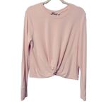 Athleta  Twist Front‎ Coaster Sweatshirt Pink Size Medium #211266-03 Photo 1