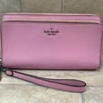 Kate Spade Large Pink Staci Saffiano Leather Carryall Wristlet Photo 0
