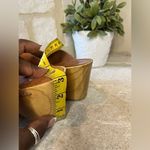 Jeffrey Campbell Jeffery Campbell “Woodies” cognac leather wooden clogs sz 9/41 Photo 6