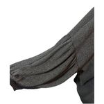 Day to Day  Gray Oversized Balloon Sleeve Textured Crop Peasent Top Size Large Photo 4