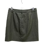 J.Crew Olive Green Wool Blend Mini Moto Military Skirt Women’s Size 0 Photo 5