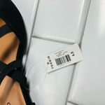 Torrid Faux Suede Elastic Black Strap Flat 6.5WW Photo 5