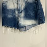 PacSun Ultra High rise Vintage Short Button Fly Bleached Denim Size 27 Photo 2