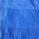 Chico's  Dark Blue Flutter Sleeve Tiered Elegant Maxi Ruffle Dress Photo 5