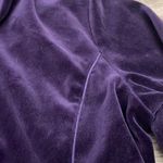 Ralph Lauren Lauren Purple Velvet Long Sleeve Zip Front Hoodie Size Large Photo 7