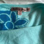 Boutique Blue Floral Halter Low Back Dress Photo 3