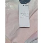 Hollister  Tee Shirt Baby Tee Crop Top Pastel Tie Dye Wrap Front Pink Blue‎ Large Photo 7