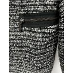 ZARA  Tweed‎ Blazer One Button Heather Gray Black Long Sleeve Pockets Size Large Photo 1