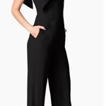 Dress the Population Tiffany Asymmetric Stretch Crepe Wide-Leg Jumpsuit NWOT Photo 3