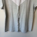 Cotopaxi  Top Womens Extra Large Gray WhiteCrew Neck Tee Open Back Short Sleeve Photo 3