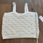 JustFab  Knit Tank Top Creamy White Color With Bow Design NWT Size 1X Photo 10