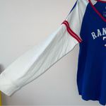 47 Brand 47 Texas Rangers Raglan Sleeve V-Neck Long Sleeve Tee Size Large Photo 2