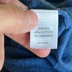 J.Jill Silk Cotton Cashmere Blue Sweater Cropped Cardigan Womens Small Photo 5