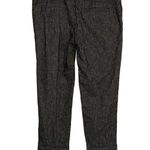 Sundance Amelia Linen Blend Black Pinstripe Pants 14 Photo 3