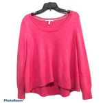 Victoria's Secret Victoria’s Secret Neon Pink Wool Blend Fuzzy Scoopneck Pullover Sweater Small Photo 0