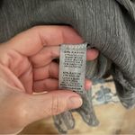 Monoreno  Grey Gauzy Lace Top. Size Small Photo 8