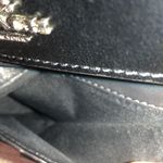 Coach  Black Calfskin & Black Grey Signature Logo Trifold Wallet Photo 7