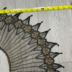 Vintage style beaded collar / necklace / cape fancy accessory formal wear large Gold Photo 4