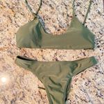 Army Green Push Up Brazilian Bikini Two Piece Photo 3
