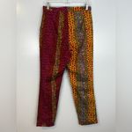 NWT Ohema Ohene Dee Print Clash High Waisted Trousers Colorful Animal Size US 4 Pink Photo 7