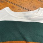 SHEIN Curve 0XL Colorblock Striped Long Sleeve Sweater Women's White Size undefined Photo 1