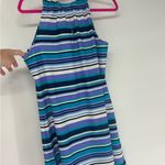 Jude Connally Nylon Striped Stretch Dress Blue Size M Photo 8