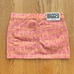 The Ragged Priest THE RAGGED PREIST Ragged Jeans Doll Denim Mini Skirt Size 24 Pink Orange Photo 2