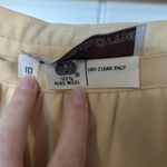 Liz Claiborne Vintage  Wool Skirt Light Yellow W10 Pokects Photo 3