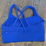 Lululemon Set Flare Leggings 30" & Energy Ribbed Bra Psychic Blue EUC Photo 2