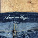 American Eagle  Size 2 Stretch Denim Shorts Medium Dark Wash Summer Vacation Photo 4