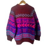 Vintage Handmade in Bolivia Wool Sweater One of a Kind Size Large Photo 2