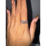 Natural‎ Tanzanite 925 Sterling Silver Ring Size 8 Jewelry Blue Photo 4