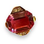 Dorlan Vintage Rhinestone Pink Clip on Earrings Photo 2