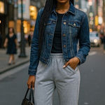 Gap 1969 Denim Jacket Women's Medium Blue Fitted 100% Cotton Classic Jean Coat Photo 0