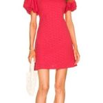 Free People Apricot Rose Eyelet Mini Dress in Strawberry Spritz, Size S NWT $138 Photo 9