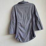James Perse Standard  Women’s Small Gray Button Up Stretch Lightweight Shirt 1 Photo 5