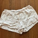 Brandy Melville John Galt White Kiera Linen Pajama Shorts Photo 1