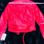 Levi Strauss & CO. LEVI’s STRAUSS & CO Red Faux Leather Bomber Jacket  Photo 10