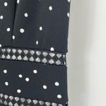 Taylor Women's Black White Polka Dot Sleeveless‎ V Photo 6