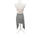 New Burberry Black and White Gingham Asymmetric Handkerchief Hem Skirt, size 4 Photo 2