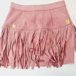 NBD x Naven Rylan Fringe Skirt Rose Photo 13
