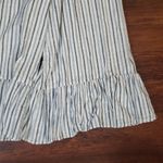 Love Shack Fancy Blue Gray White Chic Feminine Striped Wide Leg Jumpsuit Size 2 Photo 6
