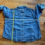 J. Jill Denim Jacket SZ 3X Rosewoodwash Button Front Shirt Tunic Oversize Jacket Blue Photo 8