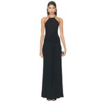 Jonathan Simkhai Annabelle Halter Gown in Black 8 New Womens Maxi Dress Photo 1
