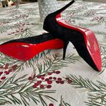 Christian Louboutin black suede 85 mm pumps Photo 5